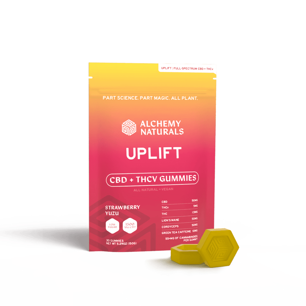 6-Pack: Alchemy Naturals CBD Uplift Gummies for Mood and Workout
