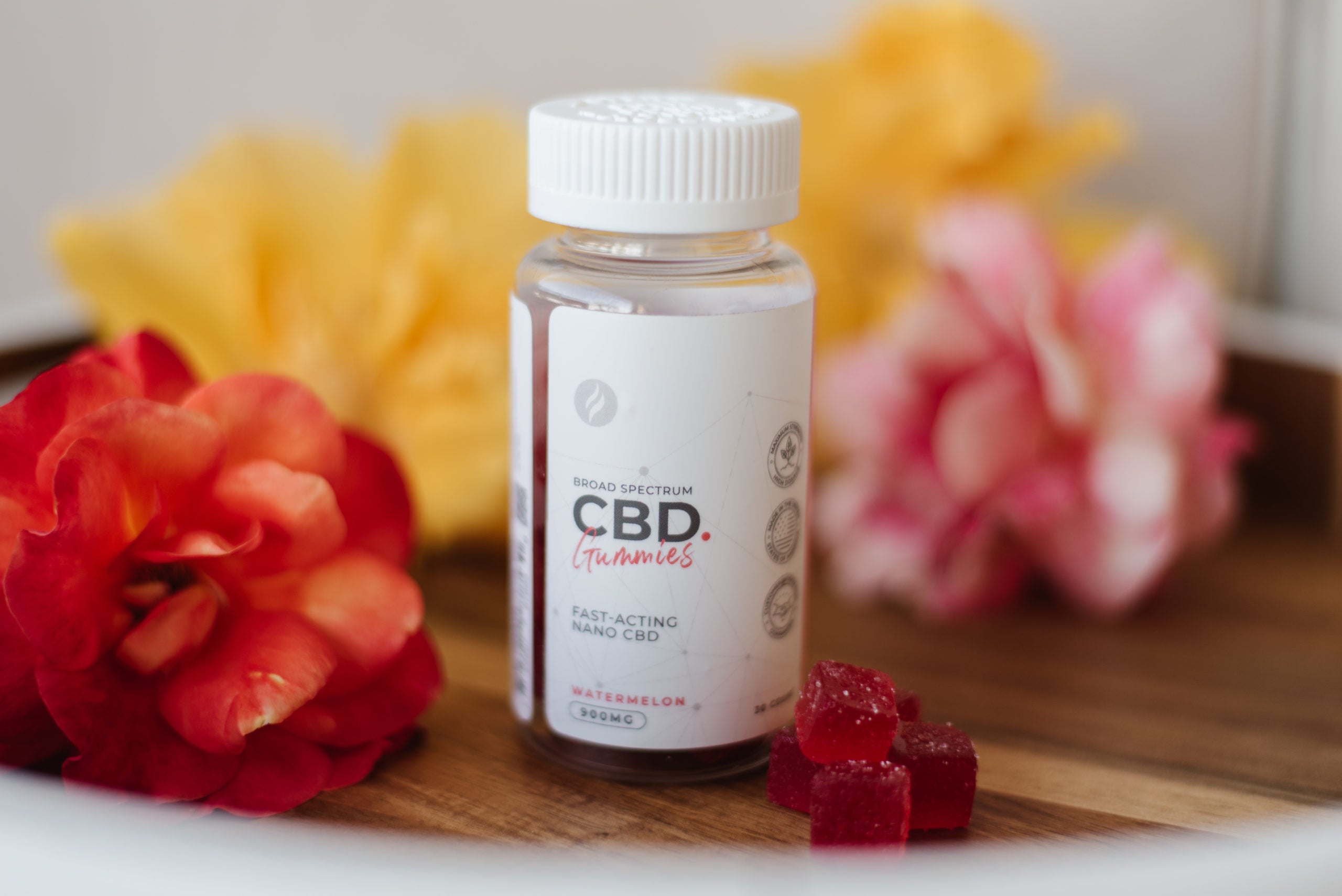 Nano CBD Gummies - Watermelon Flavor (900mg/Bottle) - 30 Count
